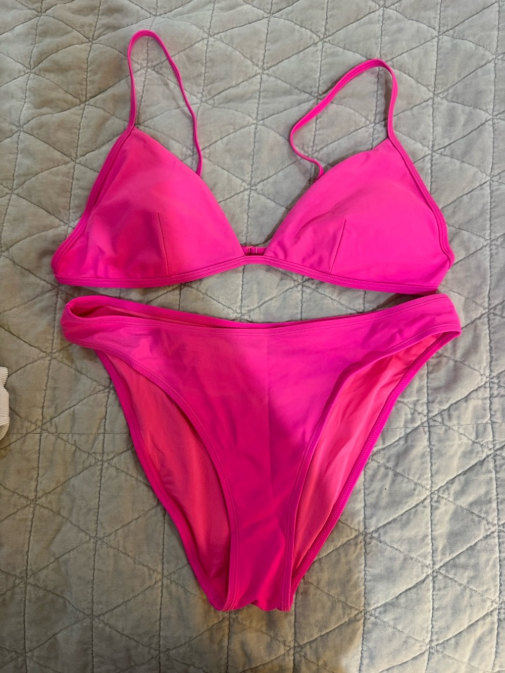 Good American Neon Pink Bikini Set